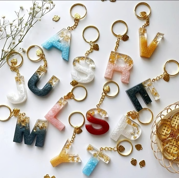 Customised resin keychains