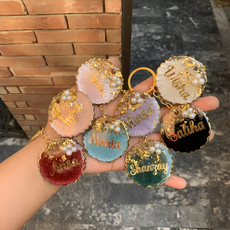 Customised resin keychains