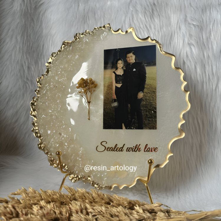 Resin Photo Frame for Home Decor Personalized Gift Customized with Your Photos &Template
